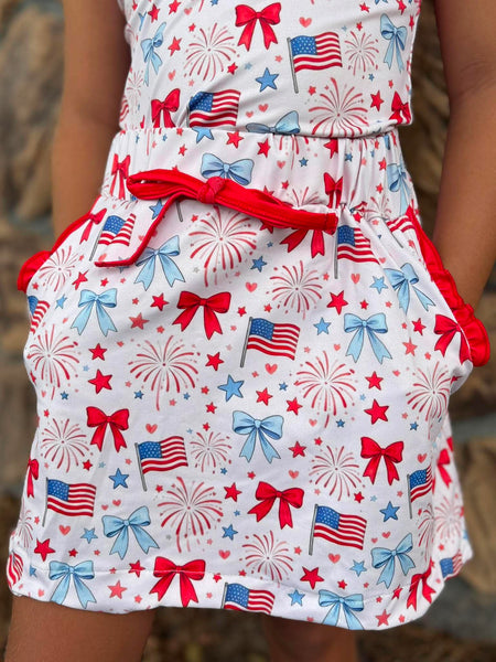 🇺🇸 Star Spangled Scallop Skort Set 🇺🇸