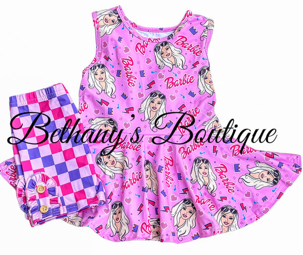 Barbie Racer-Back Peplum