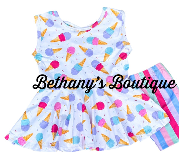 Ice cream cone peplum