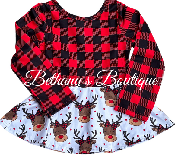 Reindeer peplum