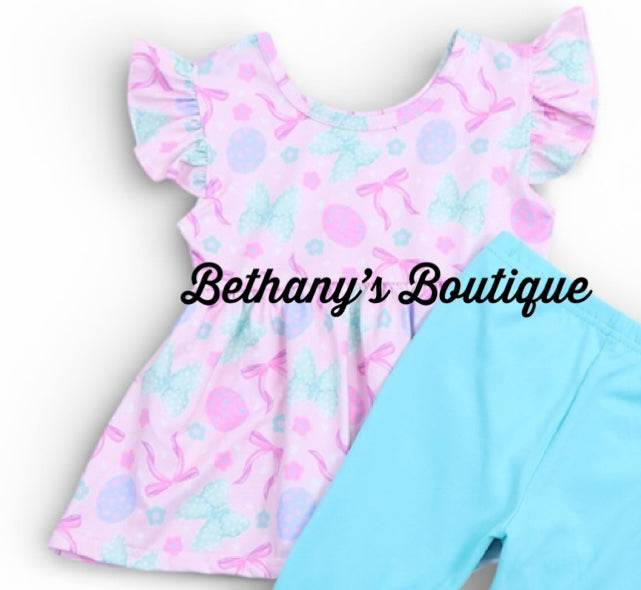 Pastel Easter bows peplum