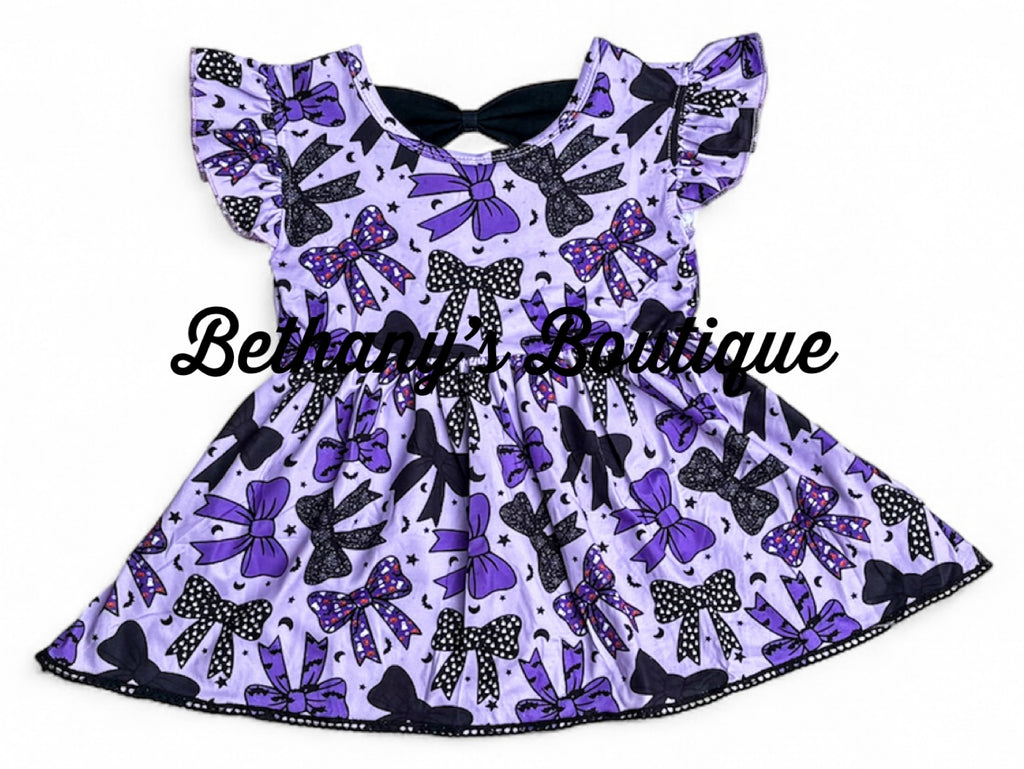 Halloween Coquette bow peplum