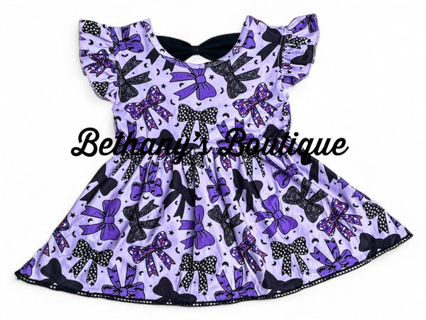 Halloween Coquette bow peplum