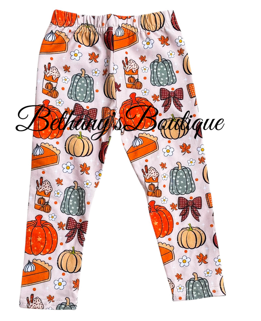 Pumpkin pie leggings Bethanys Boutiques