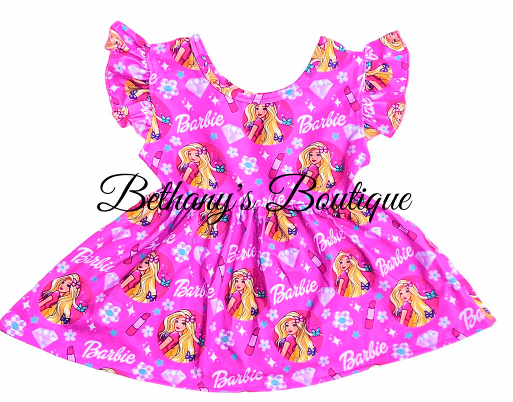 Barbie Ruffle Sleeve Peplum