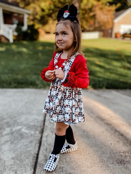 Santa baby suspender skirt