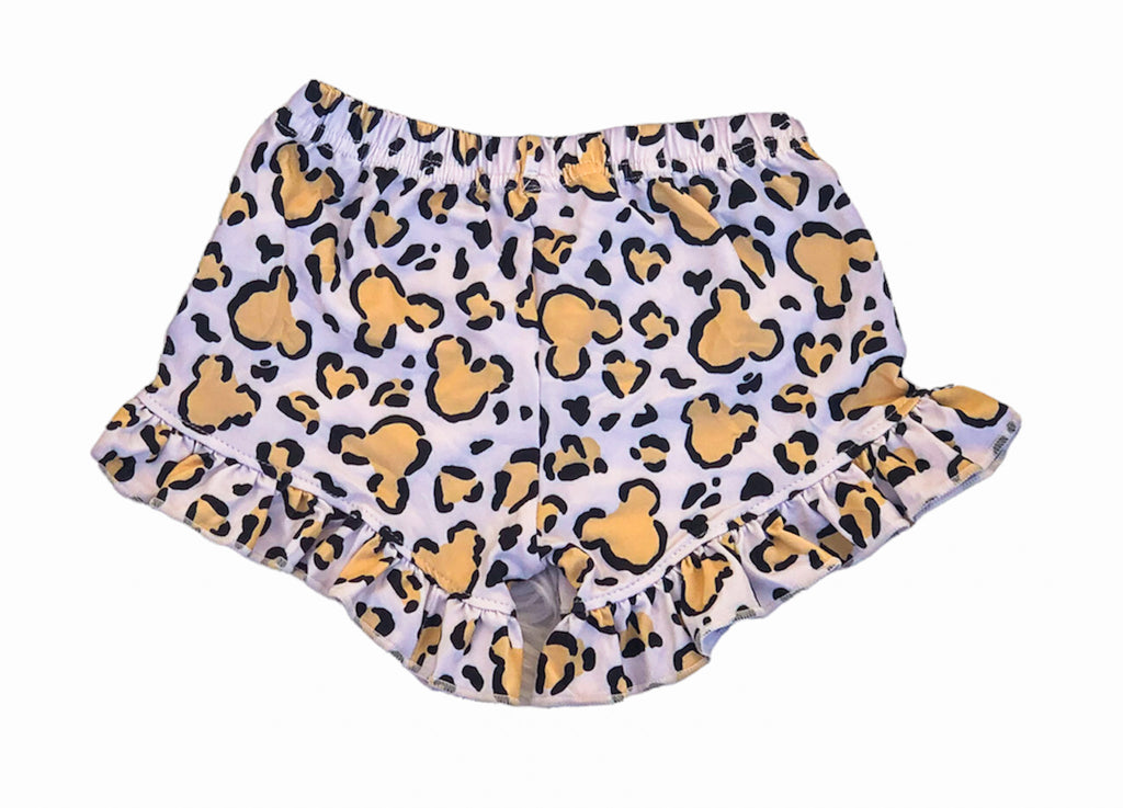 Magical leopard ruffle shorts