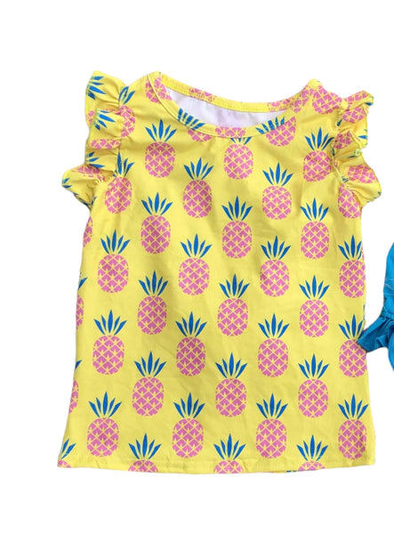 Pineapple racerback tank